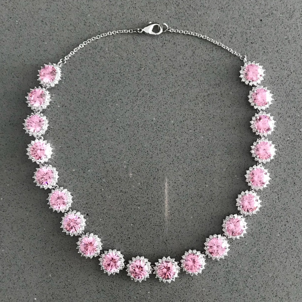 NWOT Pink & Silver Necklace
